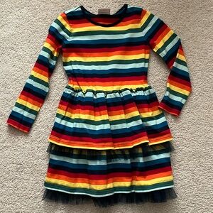 Hanna Andersson Rainbow Dress with Tulle